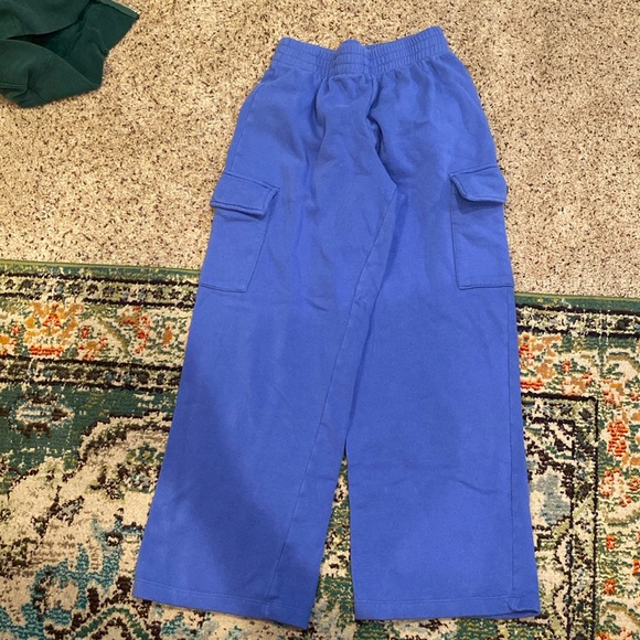 Blue cargo sweatpants for sale - Picture 1 of 4